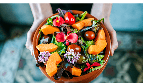 Fresh Fruits and Vegetables Salad