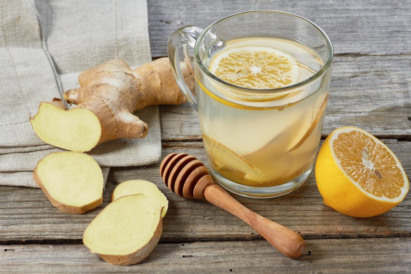 Имбирно-лимонный напиток с мёдом