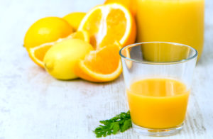 Мята, апельсин и лимон