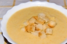 Картофельный суп-пюре с гренками