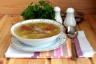 Суп из индейки с грибами и булгуром