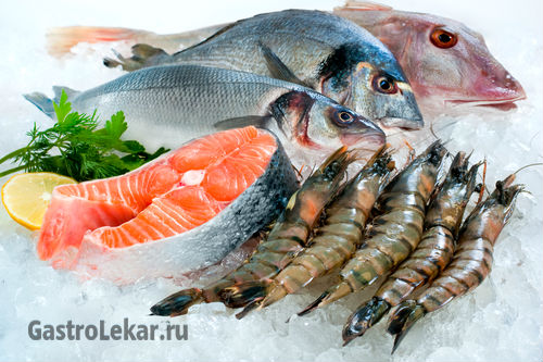 Какую рыбу и другие морепродукты можно при язве желудка