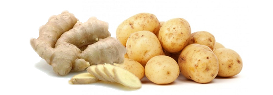 Имбирь или сок картошки помогут быстро избавиться от дискомфорта вызванного вздутием живота