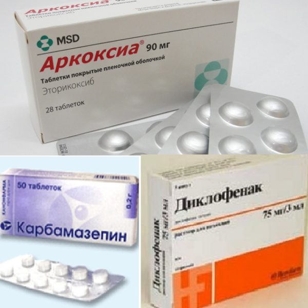Некоторые препараты при остеохондрозе
