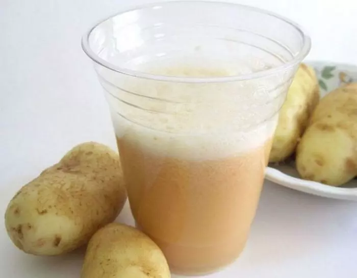 Свежевыжатый сок из картофеля