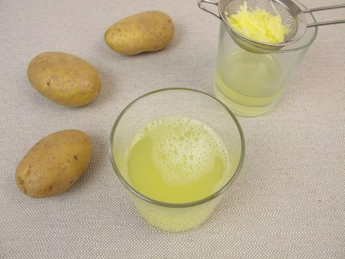 Приготовление сока из картофеля